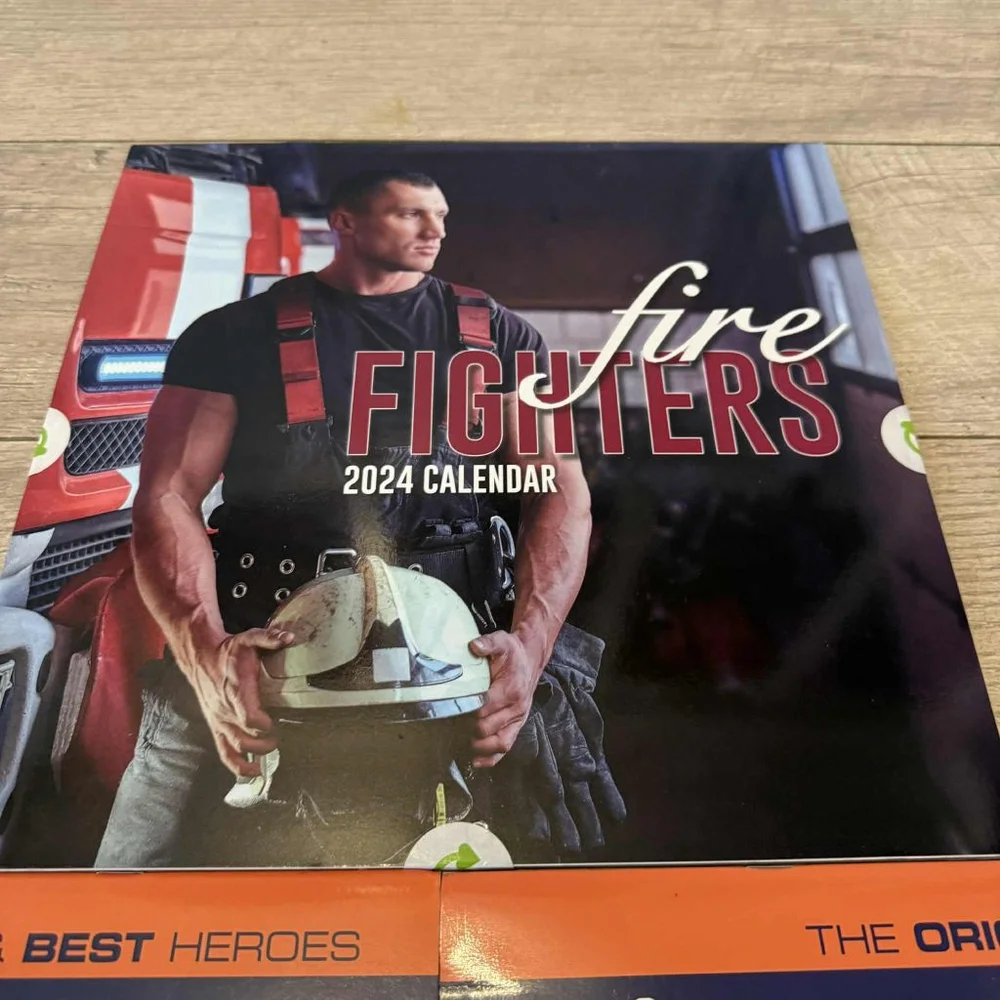 Firefighters 2024 Calendar Blue Orange